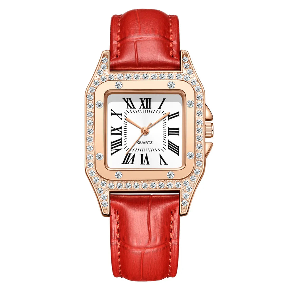 Lady Square Buckle Quartz Women'S Watches