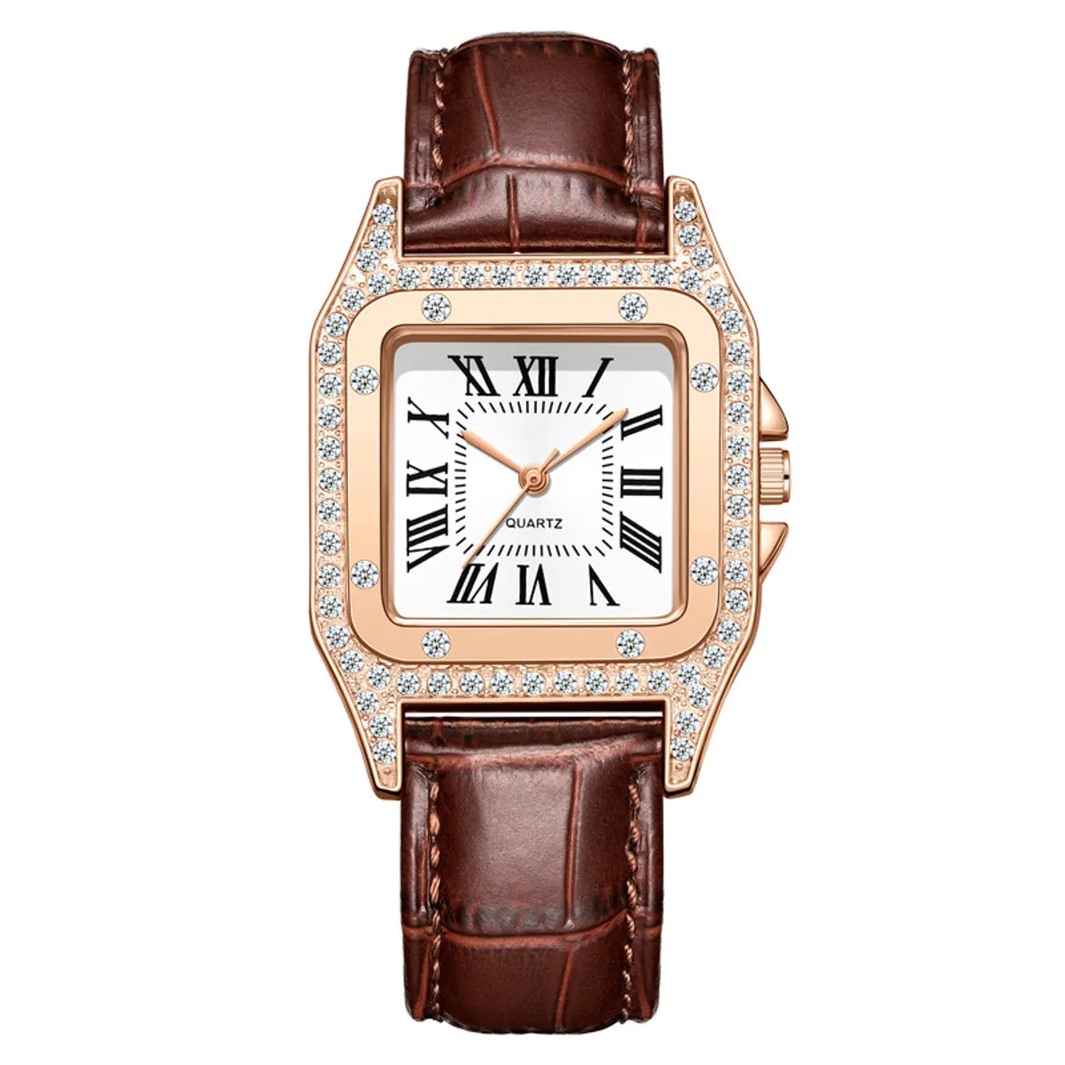 Lady Square Buckle Quartz Women'S Watches