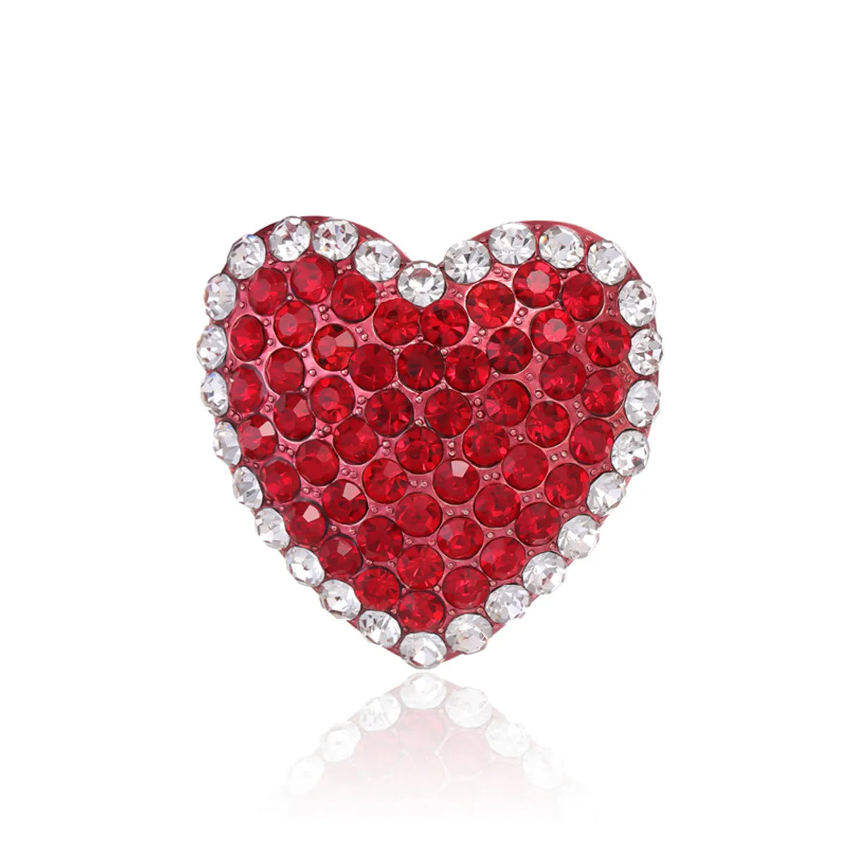 Lady Tree Fruit Heart Shape Alloy Inlay Rhinestones Women'S Brooches