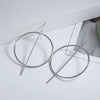 Large Earrings Circle Hollow Simple Long Earrings Exaggerated Earrings  Fashion Jewelry  Sales