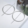 Large Earrings Circle Hollow Simple Long Earrings Exaggerated Earrings  Fashion Jewelry  Sales