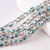 Large Hole Crystal Beads Electroplated Glass Beads For Diy Bead Curtains Earrings And Hair Accessories