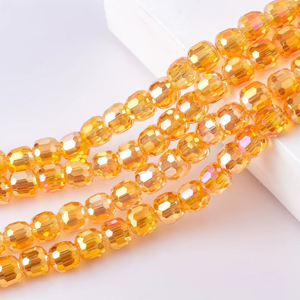 Large Hole Crystal Beads Electroplated Glass Beads For Diy Bead Curtains Earrings And Hair Accessories