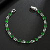 Leaf Bracelet Aaa Crystal Zircon Set Bracelet Fashion Jewelry Simple Quality Allmatch Bracelet