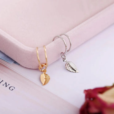 Wholesale Jewelry Vintage Style Leaf Alloy No Inlaid Plating Earrings