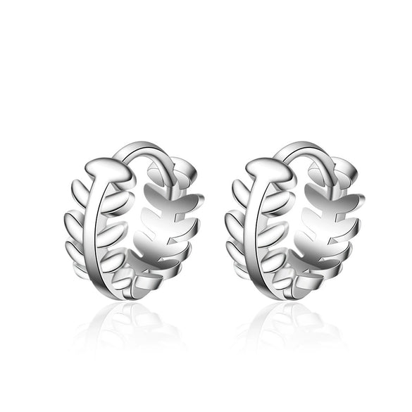 Leaf Ear Ring Women's Elegant Distinctive Ear Buckle Simple Design Sense Cold Style Ins Ear Earrings Trendy Earrings Ear Buckle