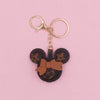 Leather And Plush Keychain Cute Design For Car Phone And Headset