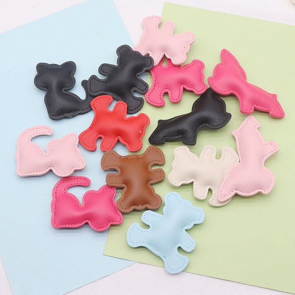 Leather Animal Shape Pendant For Bag Garment Accessories In Modern Simplicity Style