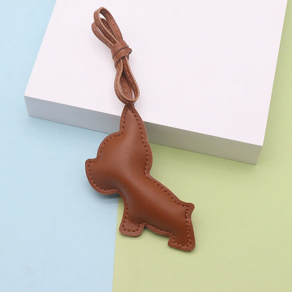 Leather Animal Shape Pendant For Bag Garment Accessories In Modern Simplicity Style