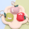 Leather Apple Shape Key Chain Pendant Accessories Modern Simplicity Style