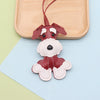 Leather Cartoon Animal Shape Keychain Pendant Decorative Gift