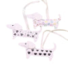 Leather Cartoon Spotted Dachshund Pendant Keychain Phone Chain Bag Pendant