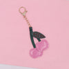 Leather Cherry Keychain Creative Cute Mobile Phone Headset Pendant Small Gift