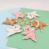 Leather Dancing Ballet Bear Keychain Women's Bag Pendant Accessories