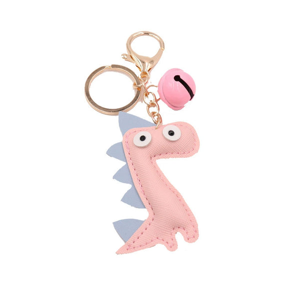 Leather Dinosaur Keychain Bag Pendant Car Key Hanging Gift