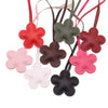Leather Flower Bag Hanging Ornament Car Pendant Keychain Jewelry Modern Simplicity Style