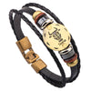 Leather Handwoven Constellation Hiphop Unisex Bracelet