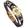 Leather Handwoven Constellation Hiphop Unisex Bracelet