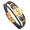 Leather Handwoven Constellation Hiphop Unisex Bracelet