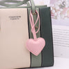Leather Heart Hand Rope Bag Pendant Car Keychain Clothing Accessories For Couple's Backpack Hanging Modern Simplicity Style