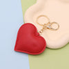 Leather Heart Keychain For Ladies Fashion Luggage And Car Interior Pendant Factory Wholesale