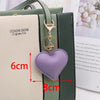 Leather Heart Keychain For Ladies Fashion Luggage And Car Interior Pendant Factory Wholesale