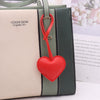 Leather Heartshaped Pendant Key Chain Creative Modern Simplicity Style