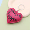 Leather Heartshaped Valentine's Day Love Car Keychain Pendant For Couple Modern Simplicity Style