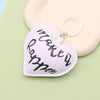 Leather Heartshaped Valentine's Day Love Car Keychain Pendant For Couple Modern Simplicity Style