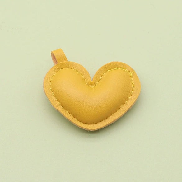 Leather Key Chain Pendant With Fivepointed Star For Jewelry Accessories