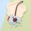 Leather Keychain Pendant With Desert Camel Car Design Modern Simplicity Style