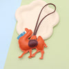 Leather Keychain Pendant With Desert Camel Car Design Modern Simplicity Style