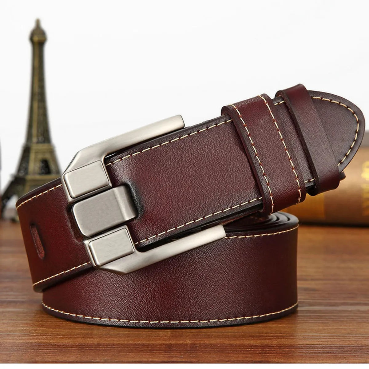 Leather Men'S Pin Buckle Youth Retro Casual Jeans Wholesale Belt