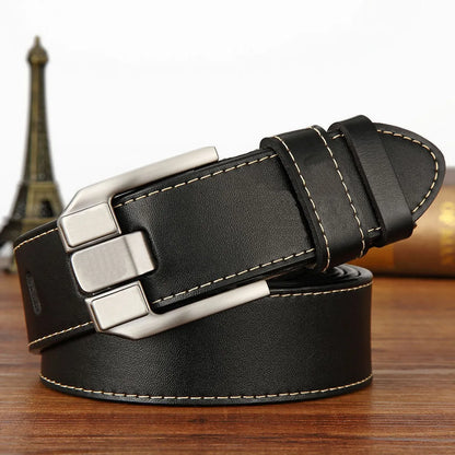 Leather Men'S Pin Buckle Youth Retro Casual Jeans Wholesale Belt