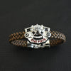 Leather Movable Bracelet With Animals Zodiac Pattern And Original Design
