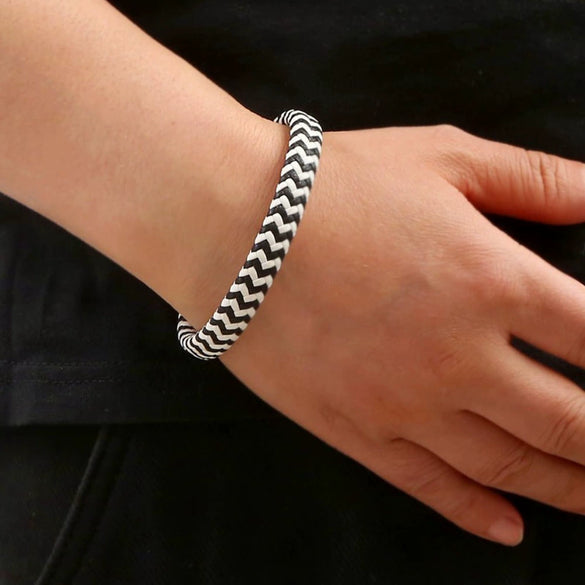 Leather Multilayer Braided Bracelet Handmade With Stainless Steel Magnet Buckle Electroplated Microfiber Unisex Jewelry