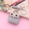 Leather Owl Coin Purse Bag Keychain Hanging Ornaments
