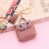 Leather Owl Coin Purse Bag Keychain Hanging Ornaments