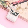 Leather Owl Coin Purse Bag Keychain Hanging Ornaments