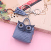 Leather Owl Coin Purse Bag Keychain Hanging Ornaments