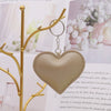 Leather Peach Heart Keychain Fashionable Couple Pendant