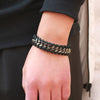 Leather Retro Weaving Geometric Unisex Men's Bracelet