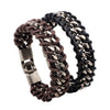 Leather Retro Weaving Geometric Unisex Men's Bracelet