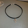 Leather Sweater Chain With Diamondembedded Digital Flower Pattern Electroplated Allmatching For Women