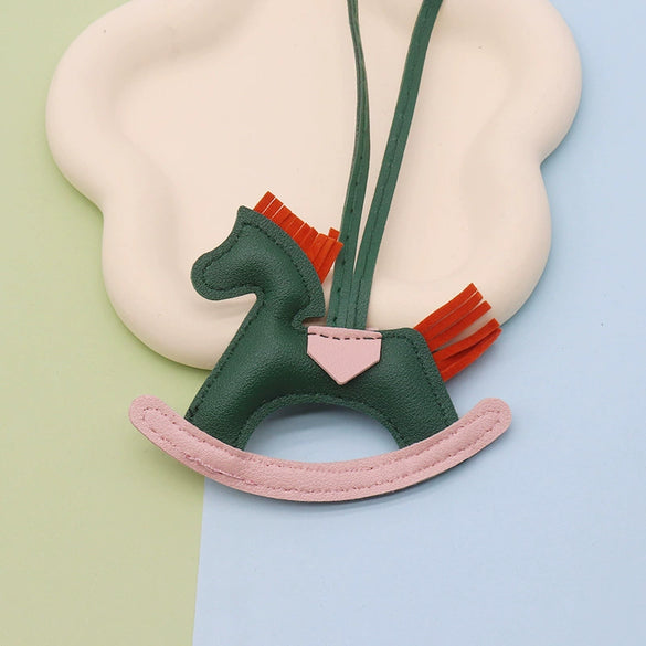 Leather Trojan Horse Pendant For Key Chain And Bag Decoration Modern Simplicity Style