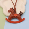 Leather Trojan Horse Pendant For Key Chain And Bag Decoration Modern Simplicity Style
