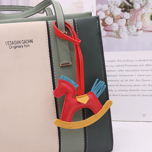 Leather Trojan Horse Pendant For Key Chain And Bag Decoration Modern Simplicity Style