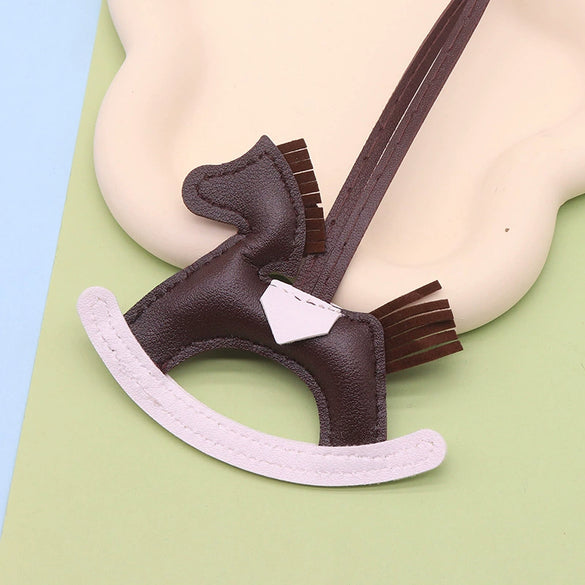 Leather Trojan Horse Pendant For Key Chain And Bag Decoration Modern Simplicity Style