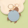 Leather Turtle Key Chain Pendant Casual Creative Cute Pastoral Style For Couples