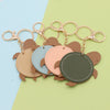 Leather Turtle Key Chain Pendant Casual Creative Cute Pastoral Style For Couples